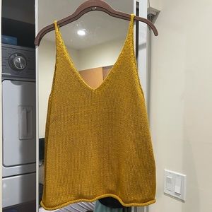 Mustard Tank Blouse Shirt